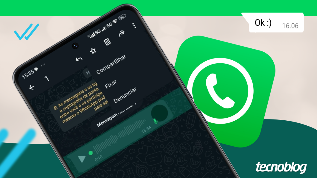 Como salvar um áudio do WhatsApp