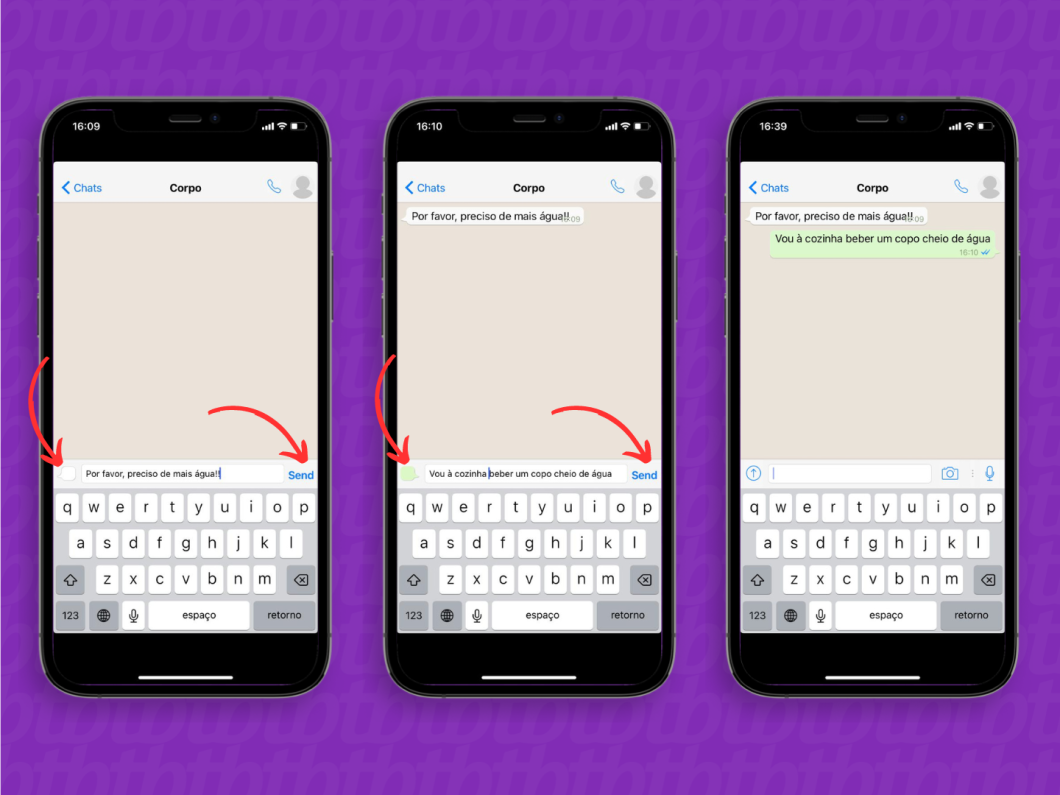Montando a conversa fake de WhatsApp no aplicativo Prank