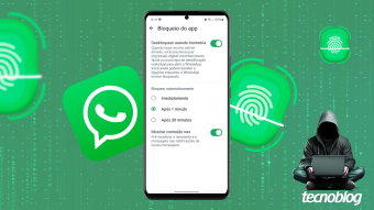 Como bloquear o WhatsApp com senha biométrica usando a digital ou Face ID