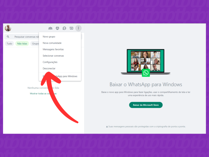 Como sair do WhatsApp ou desconectar sua conta de outros dispositivos ...