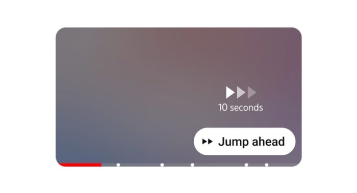 Ilustração do botão Jump Ahead para YouTube Premium (imagem: reprodução/YouTube)
