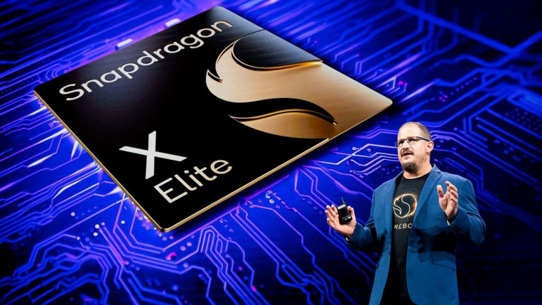 Cristiano Amon falando sobre o chip Snapdragon X Elite na Computex 2024 (imagem: divulgação/Qualcomm)