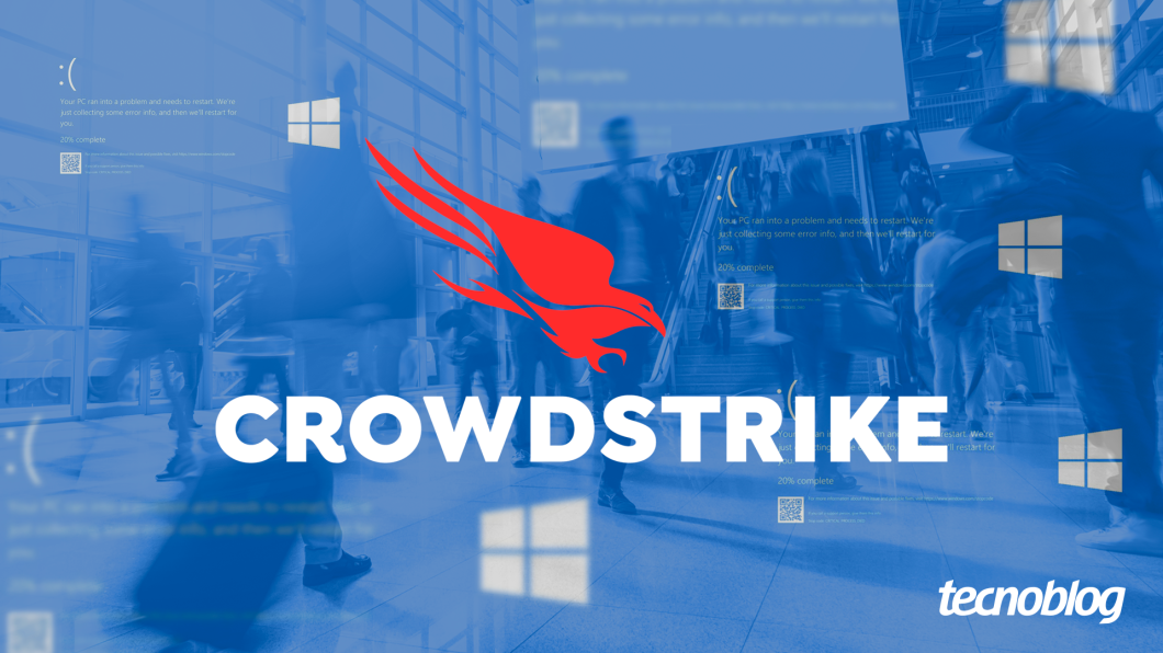 Bug em atualização de serviço da CrowdStrike para Windows causou apagão em diversos serviços ao redor do mundo (Imagem: Vitor Pádua/Tecnoblog)