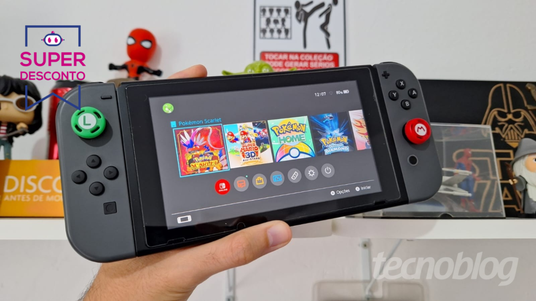 Nintendo Switch (Imagem: Lupa Charleaux/Tecnoblog)