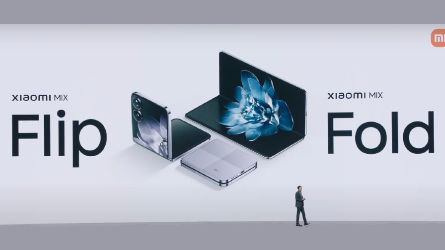 Xiaomi Mix Flip e Xiaomi Mix Fold 4 foram anunciados pela marca nesta sexta-feira (Imagem: Reprodução/Tecnoblog)