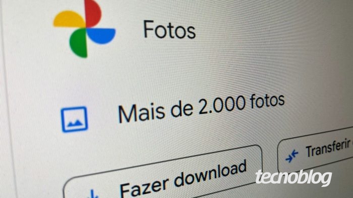 Ilustração de download de mídias do Google Fotos