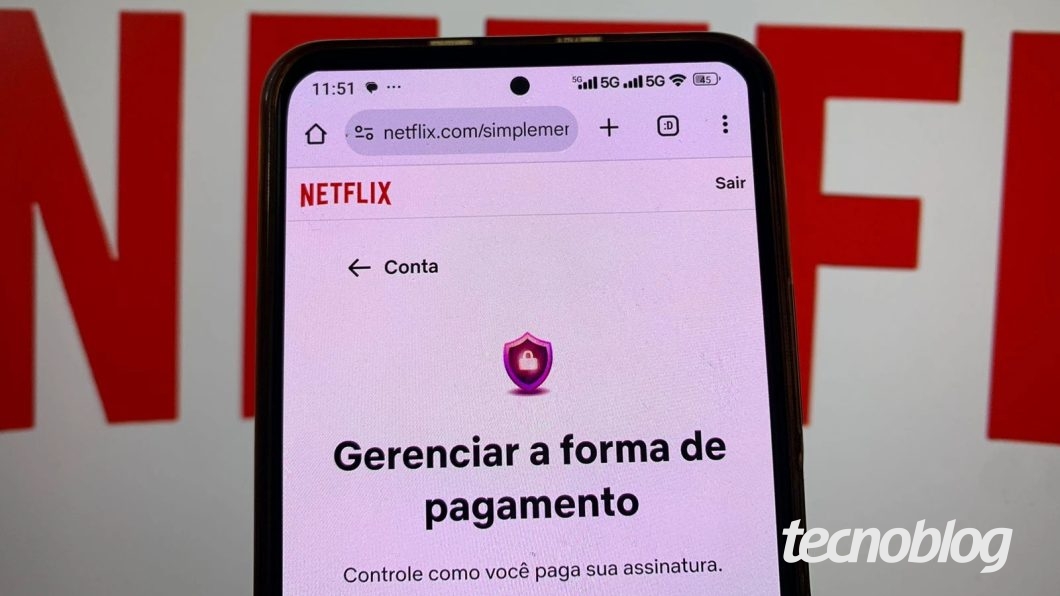 Como atualizar as informações de pagamento da Netflix