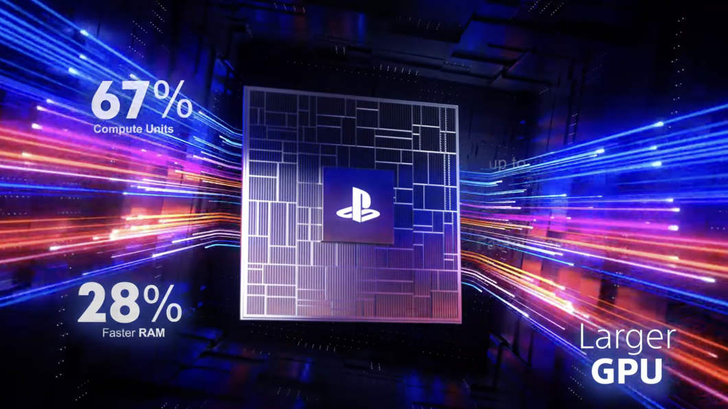 GPU do PS5 está fisicamente maior (imagem: reprodução/Sony)