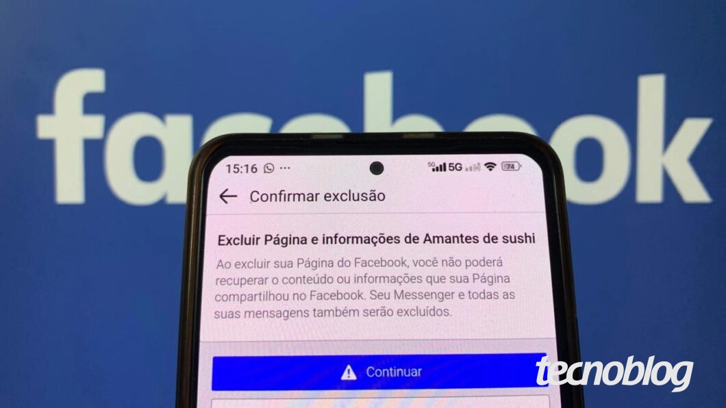 Como excluir uma página do Facebook