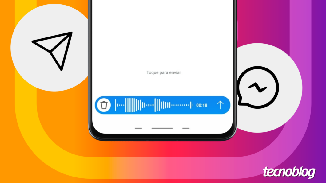 Como mandar áudio no Instagram