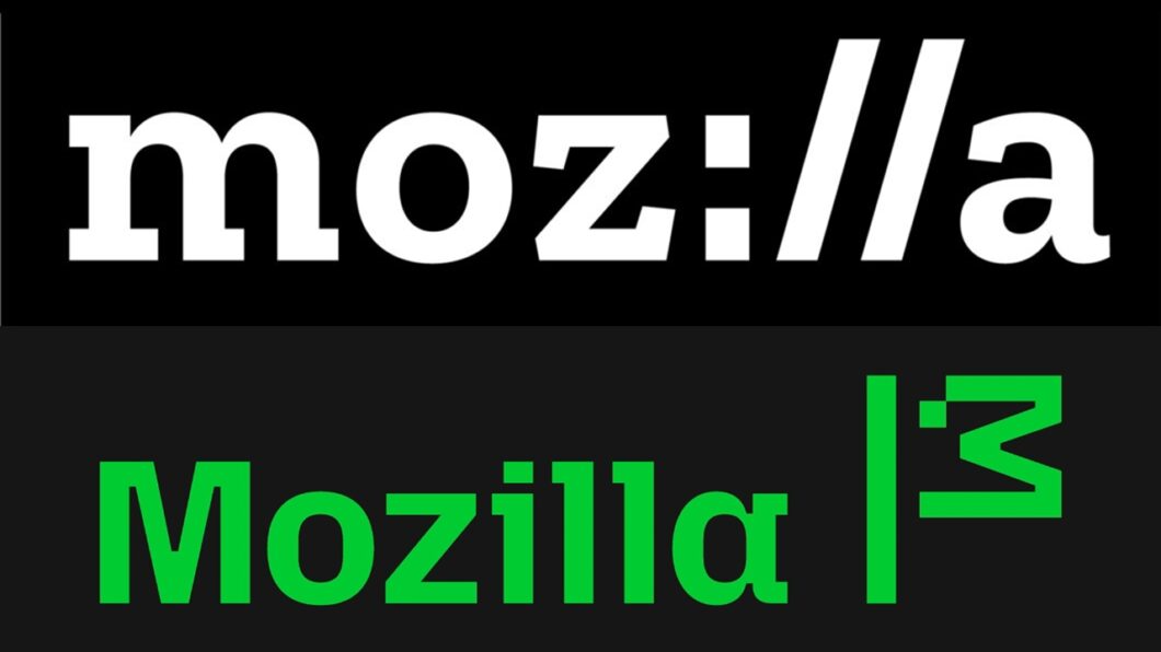 Logotipo anterior acima, novo logotipo da Mozilla logo abaixo (imagem: reprodução/Mozilla)