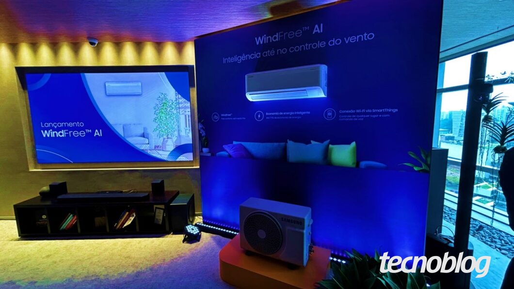 Linha de ar-condicionado Samsung WindFree AI (imagem: Emerson Alecrim/Tecnoblog)