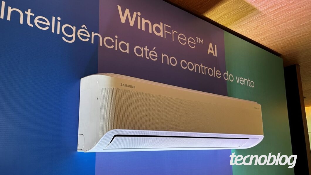 Aparelho de ar-condicionado Samsung WindFree AI (imagem: Emerson Alecrim/Tecnoblog)