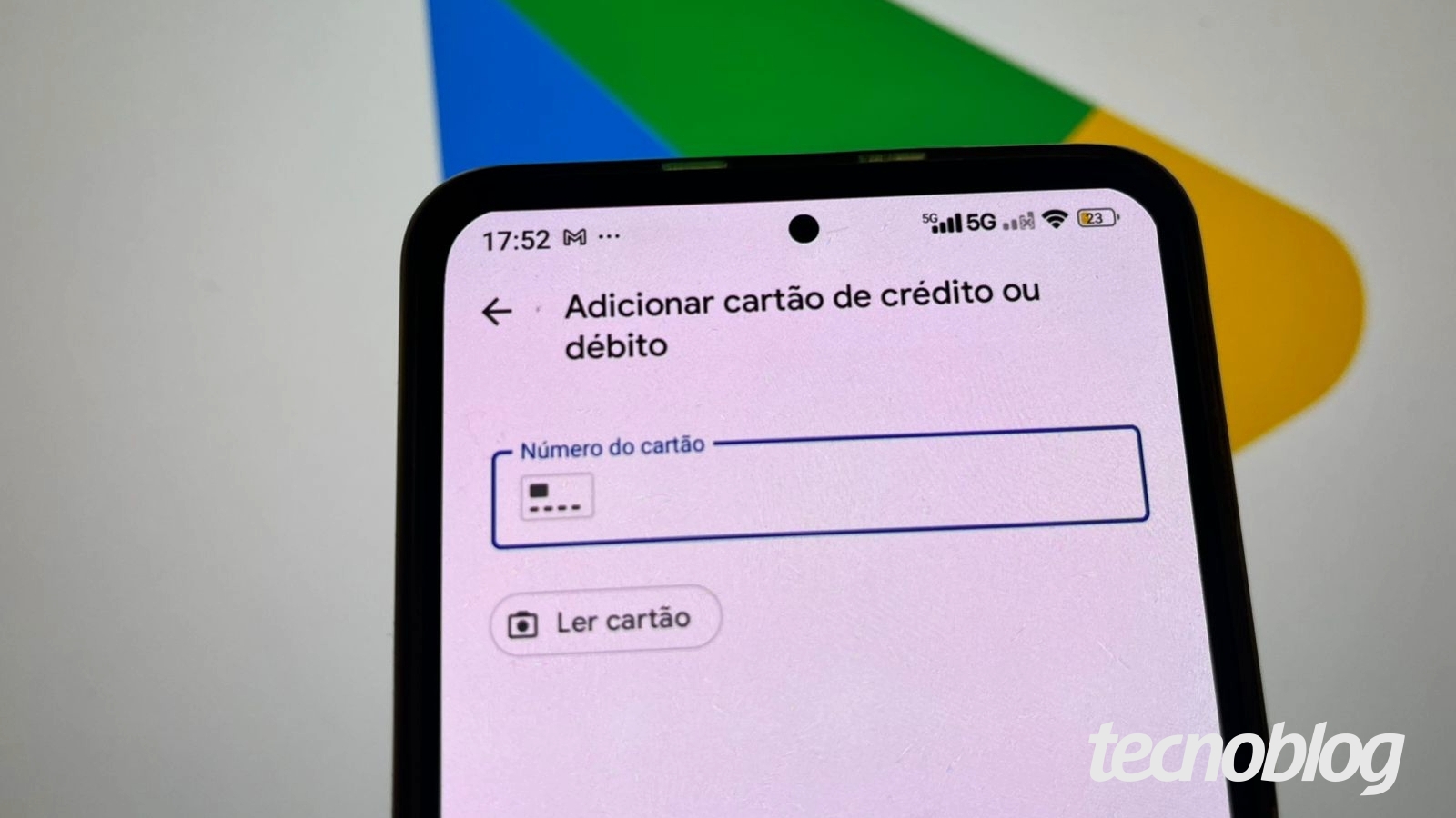 Como cadastrar ou remover um cartão de crédito da Play Store