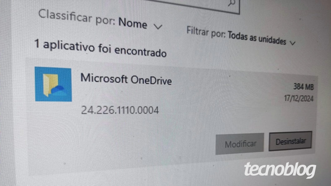 Você pode desvincular o OneDrive do PC ou desinstalá-lo do dispositivo