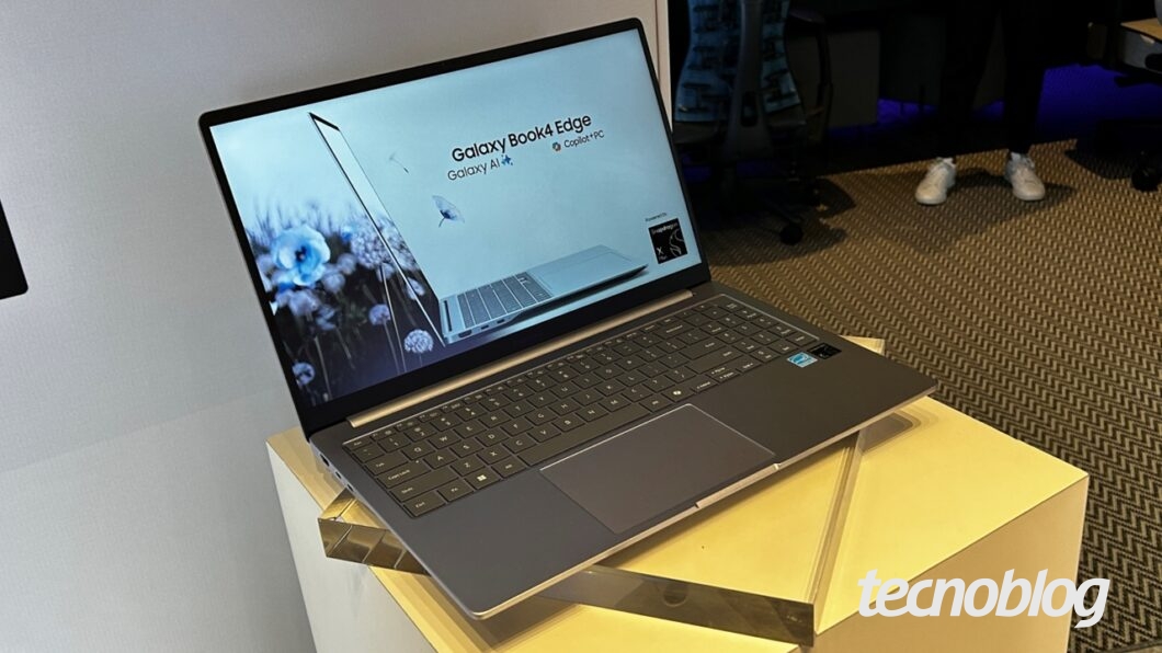 Galaxy Book 4 Edge lançado no Brasil tem tela de 15,6 polegadas