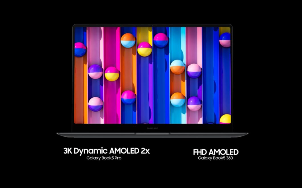 Galaxy Book 5 Pro tem painel Dynamic AMOLED 2X (Imagem: Divulgação)