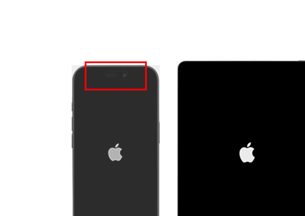 Imagem mostra um iPhone preto com a funcionalidade Dynamic Island