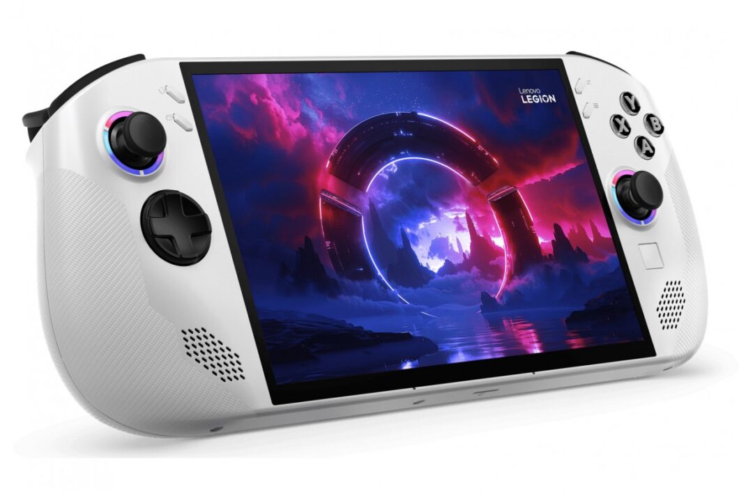 Lenovo Legion Go S com Windows 11 está disponível na cor branca, enquanto modelo com SteamOS usa a cor preta (Imagem: Divulgação)