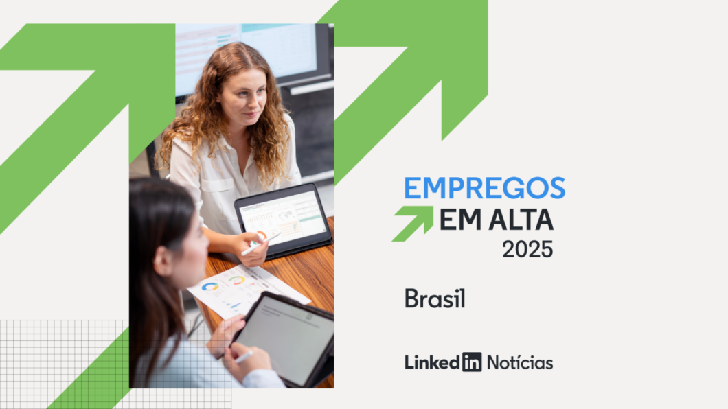 ilustração da lista Empregos em Alta 2025 do LinkedIn