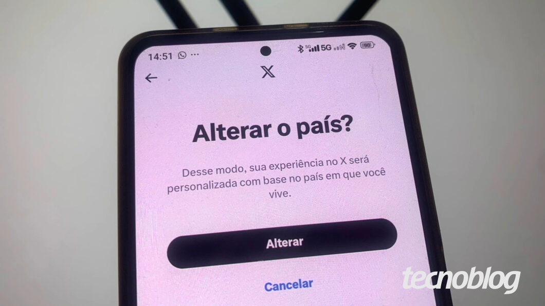 Como mudar o país da conta do X (Twitter)