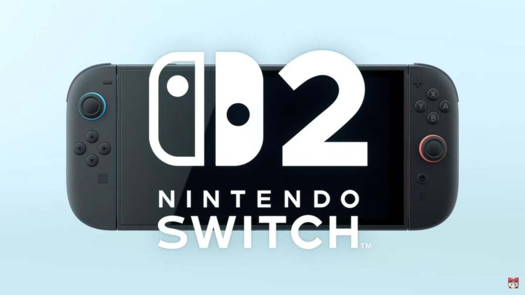 Imagem do Nintendo Switch 2 de cor preta em anúncio oficial