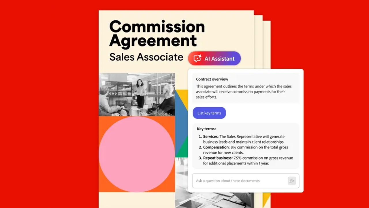 Novo Acrobat AI Assistant ajuda na compreensão de contratos (imagem: reprodução/Adobe)