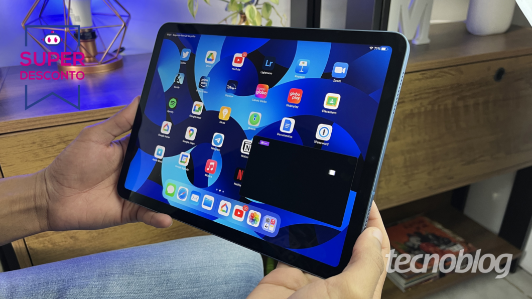 iPad Air 5 (Apple M1) (Imagem: Darlan Helder/Tecnoblog)