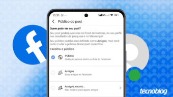 Colocar para compartilhar no Facebook permite que sua publicação seja repostada por amigos ou desconhecidos que usam a rede social