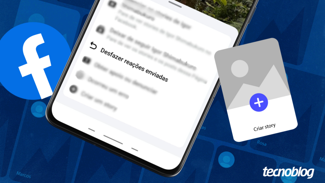 Como tirar a reação de um story no Facebook