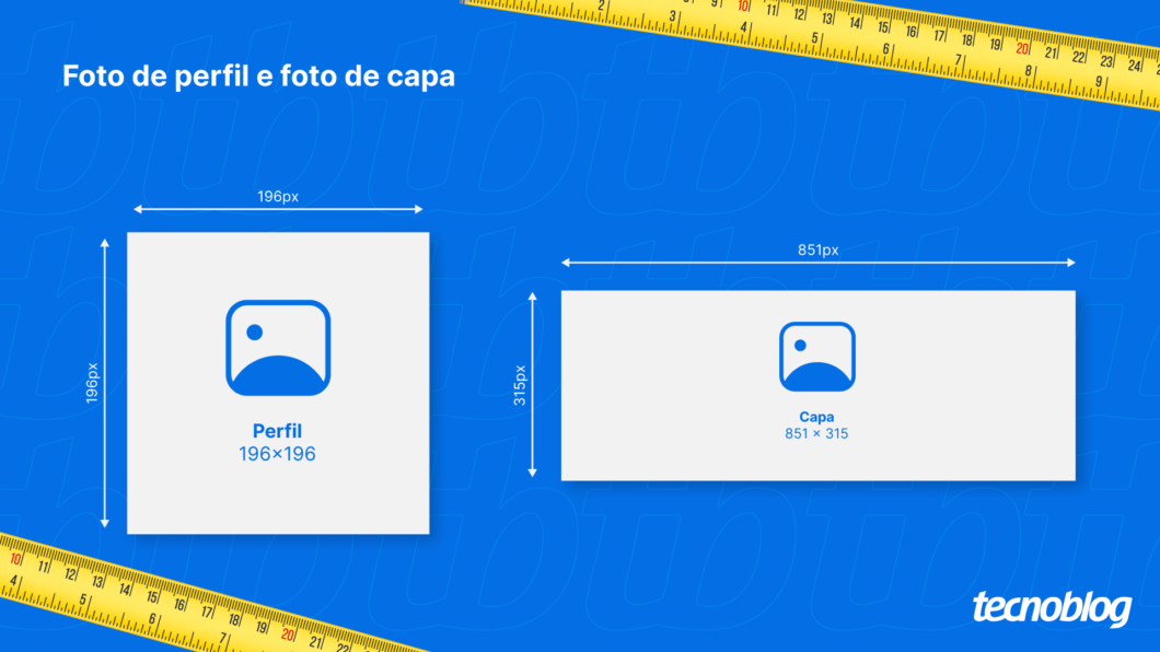 Dimensões recomendadas para fotos de perfil e de capa no Facebook