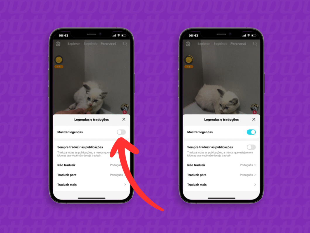 Como ativar ou desativar legendas automáticas no TikTok 4 Habilitando ou desabilitando a legenda automática do TikTok no aplicativo