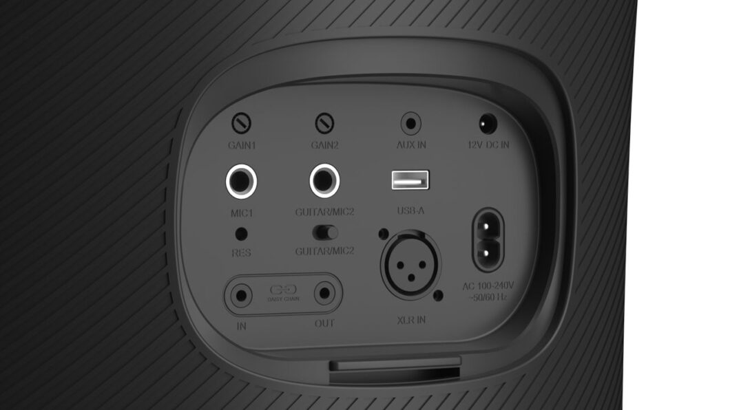 Conectores traseiros da caixa de som Tronsmart Halo 300