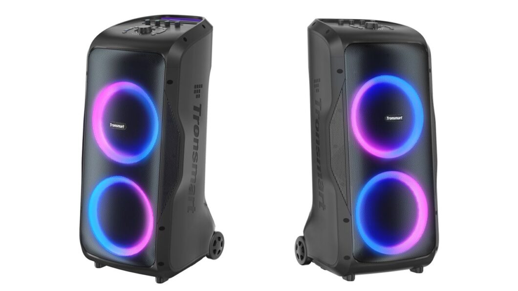 Visões laterais da caixa de som Tronsmart Halo 300