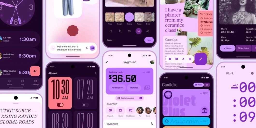 Renderização de telas que exibem aplicativos do Android no padrão Material 3 Expressive