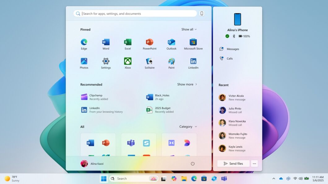 Novo Menu Iniciar do Windows 11