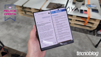 Galaxy Z Fold 7 (512 GB) tem tela flexível de 120 Hz e câmera de 200 MP; celular dobrável da Samsung recebe desconto de 41% sobre o preço original no Pix com cupom
