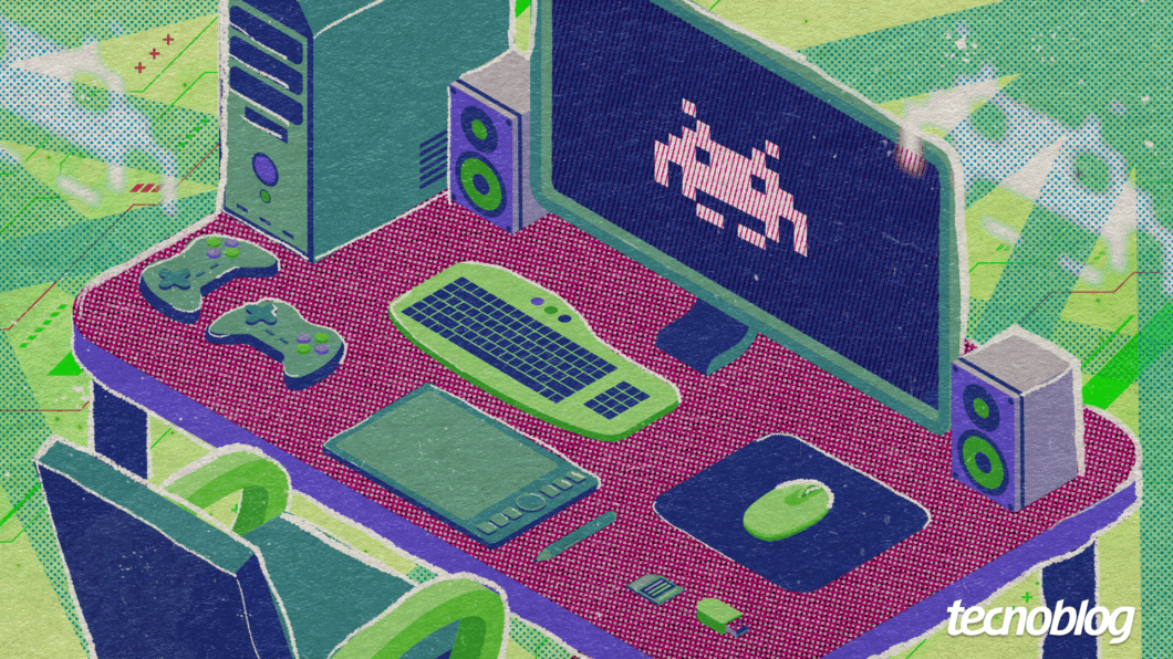 Ilustração de um PC Gamer