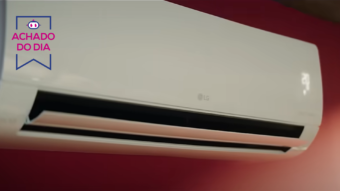 Ar-condicionado da LG está com desconto de 28% ao combinar pagamento via Pix e cupom no Mercado Livre; modelo S3-Q12JA31E traz IA integrada, conectividade Wi-Fi e função de para níveis de consumo