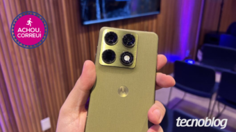 Motorola Signature de 512 GB sai com 40% de desconto no Mercado Livre. O topo de linha traz Snapdragon 8 Gen 5, câmeras traseiras de 50 MP e tela AMOLED de 165 Hz