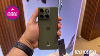 Edge 70 (512 GB) tem câmeras de 50 MP e tela POLED de 120 Hz; melhor oferta já vista traz celular da Motorola com desconto de 45% no Pix com cupom