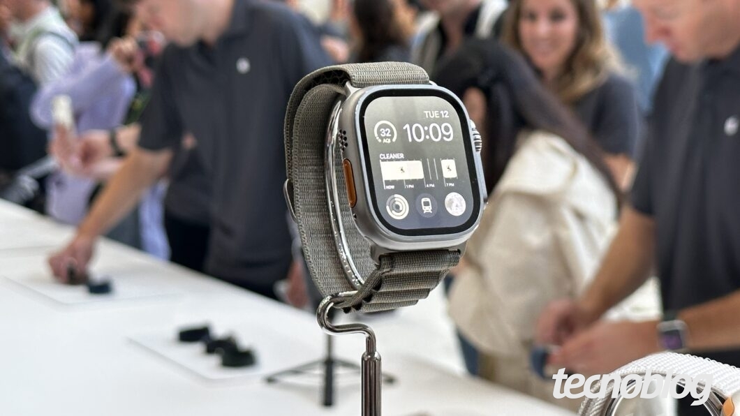 Apple Watch Ultra 2 no Apple Park (Imagem: Thássius Veloso/Tecnoblog)