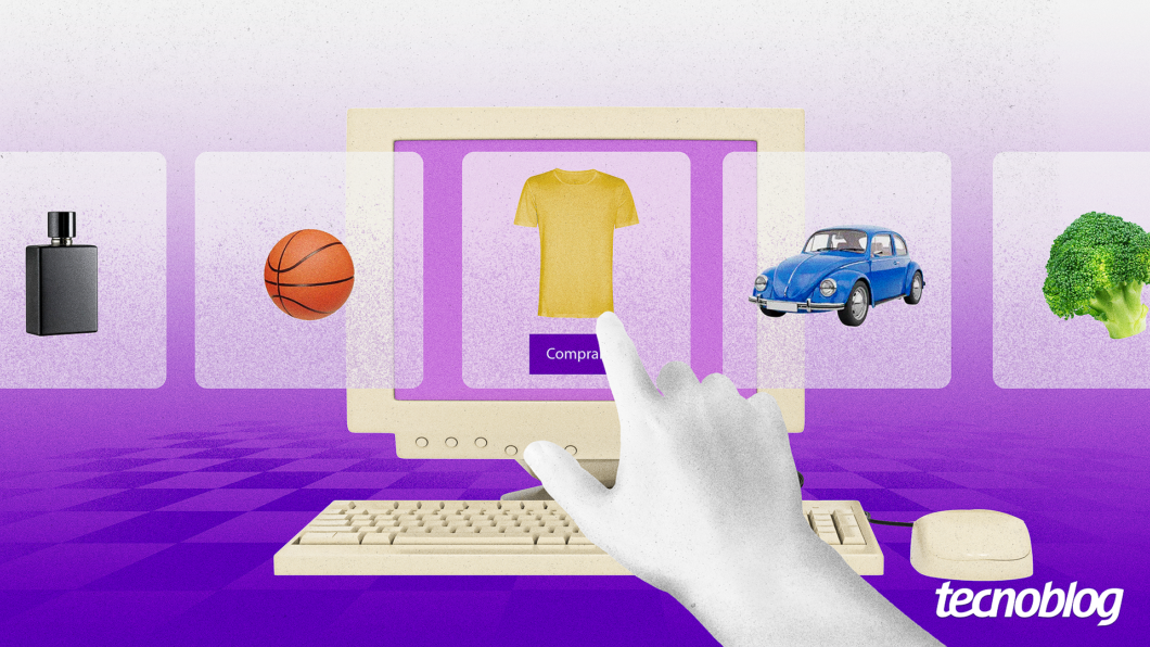 Ilustração sobre e-commerce
