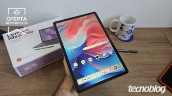 Lenovo Idea Tab (128 GB) traz painel de 11 polegadas com 90 Hz, recursos de IA e boa autonomia; tablet em oferta na loja Magalu no AliExpress vem com caneta e capa teclado