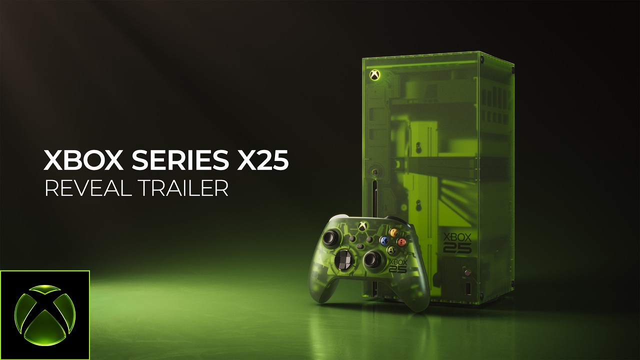 Xbox ganha edição especial de 25 anos com corpo verde translúcido