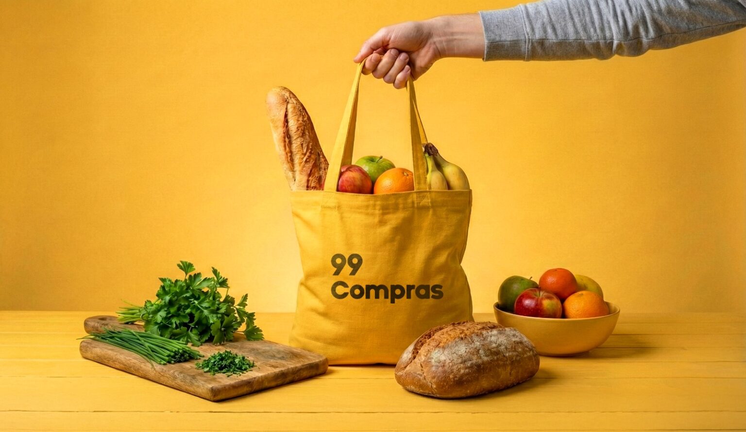 99Compras vem para ser nova opção de compras online de mercado e rotina