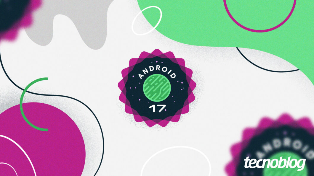 Arte do Android 17 com selo “Android” e número “17”, indicando a chegada da versão oficial