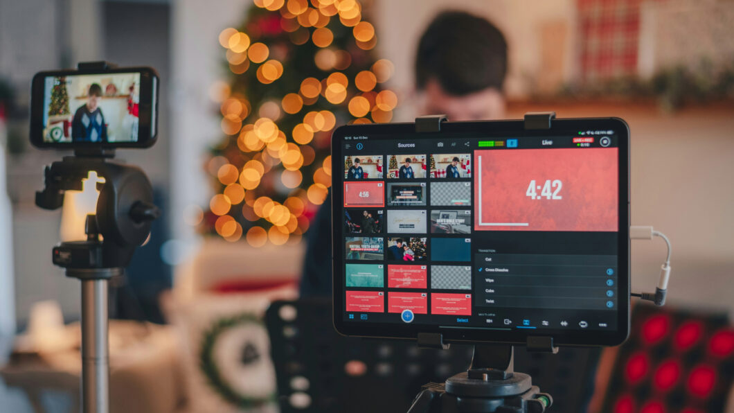 Ilustração de live streaming
