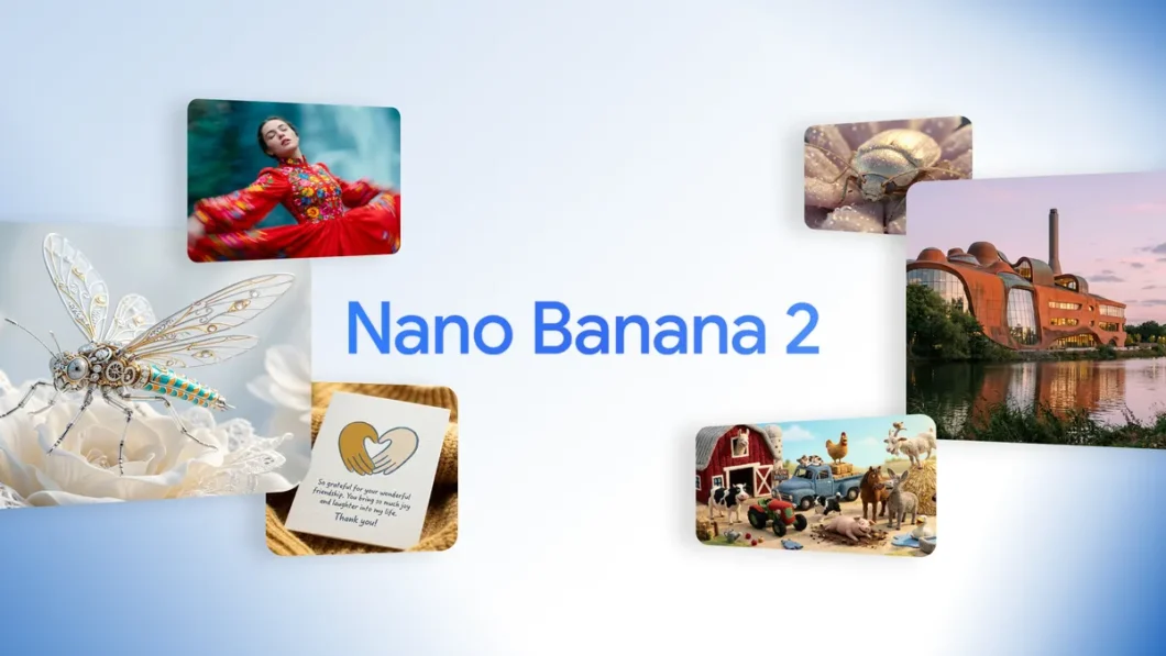 Tela do Nano Banana 2 mostrando recursos de edição de imagem por comandos de texto (Reprodução/Google)