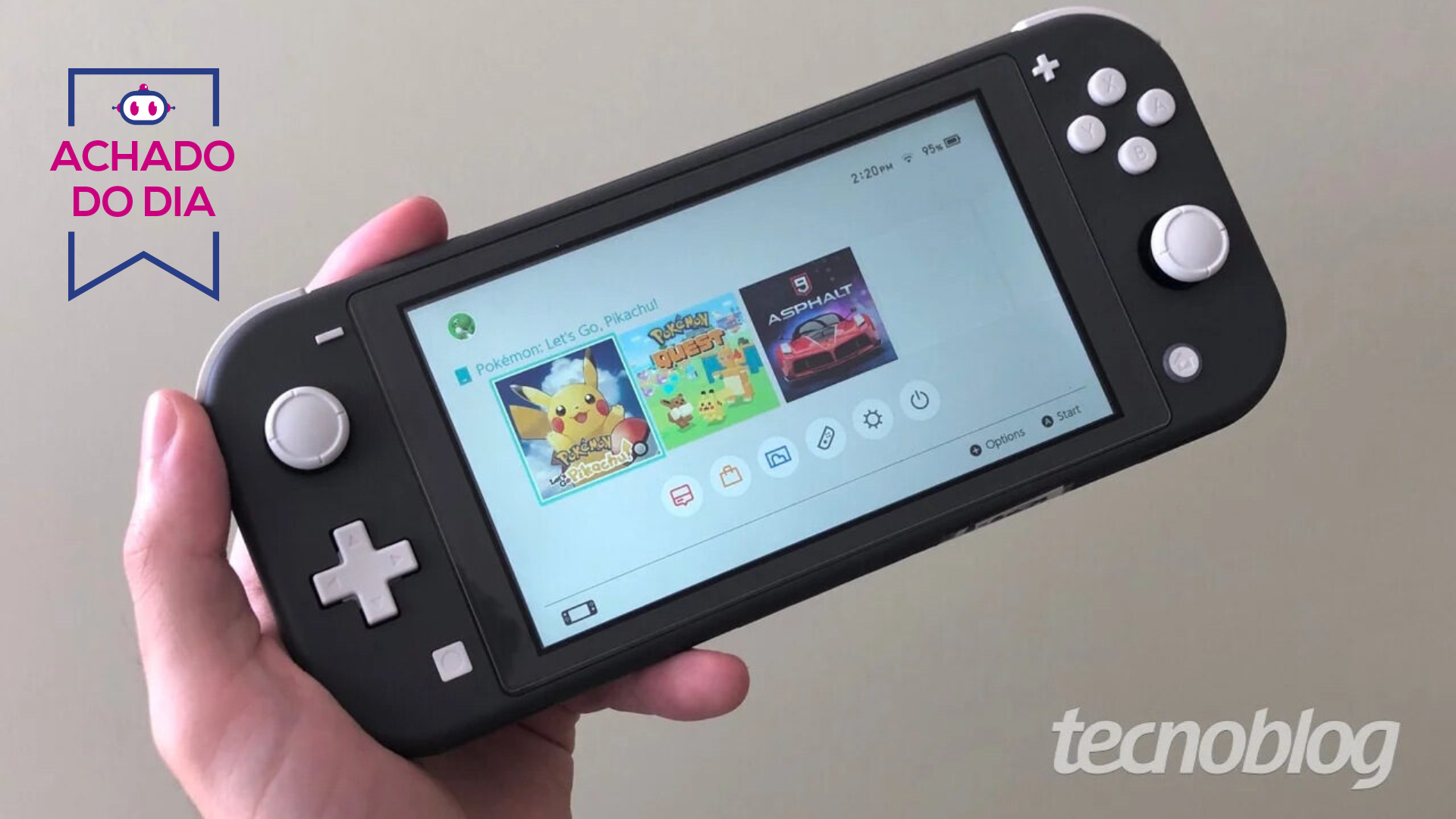 Nintendo Switch Lite fica 32% mais barato no Mercado Livre na